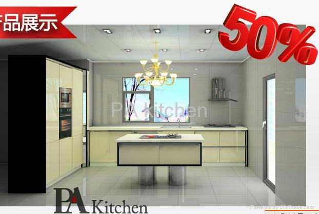 PVC kitchen cabinet-High lingt PVC