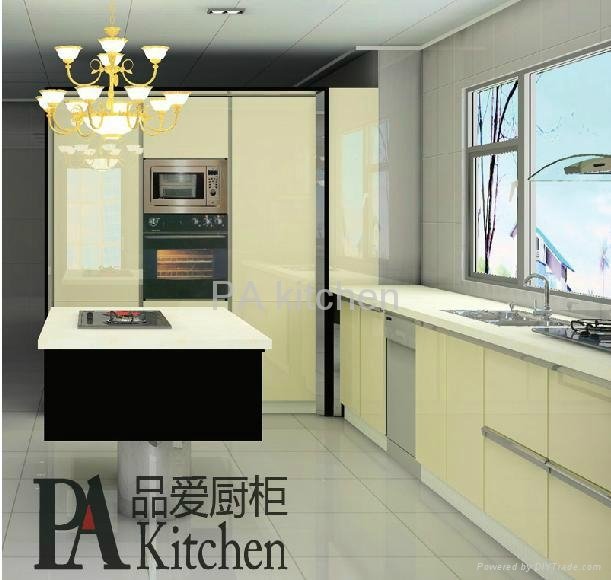 PVC kitchen cabinet-High lingt PVC 3