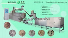 Textured soy protein processing line