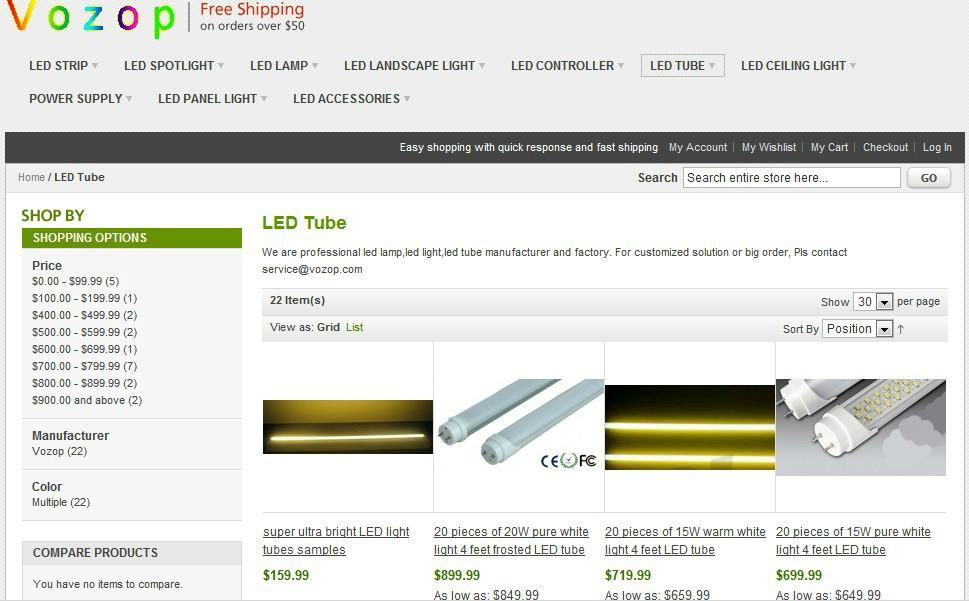 LED Tubes directly from factory in low price