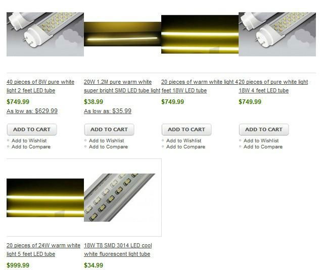 LED Tubes directly from factory in low price 3