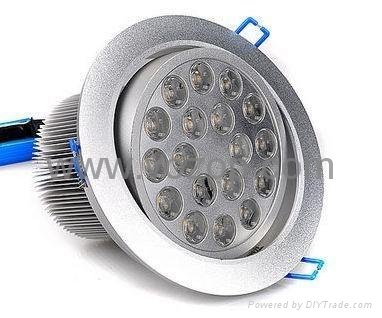 18*1W white blue red green recessed LED ceiling light