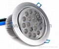 18*1W white blue red green recessed LED