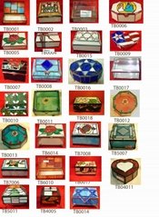 Stained glass jewel boxes