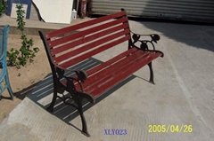 cast iron park bench