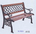 cast iron park bench