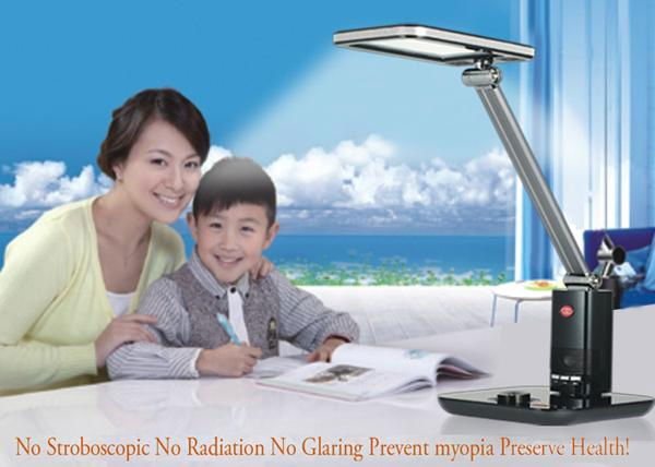 modern usb led table light with alarm clock no stroboscopic 2