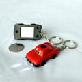 factory & manufacturer car shape solar flashlight keychain