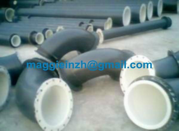 plastic lined pipe to carry corrosive liquid & gas etc. 