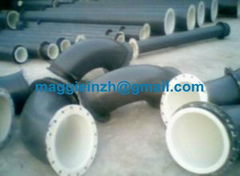 plastic lined pipe to carry corrosive liquid & gas etc.