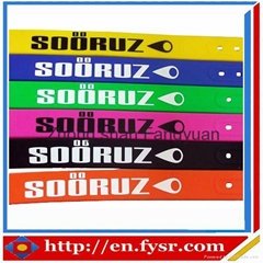 silicone belt with printed logo 