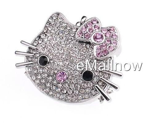 wholesale 2GB Cute Cat Diamond Jewelry USB 2.0 Flash Memory Drive  4