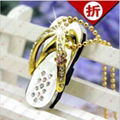 wholesale 8GB Crystal shoe shpae USB