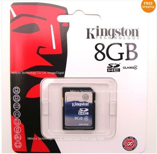 New Kingston Genuine 8GB 8G Class6 micro SD SDHC microSDHC Memory Flash Card