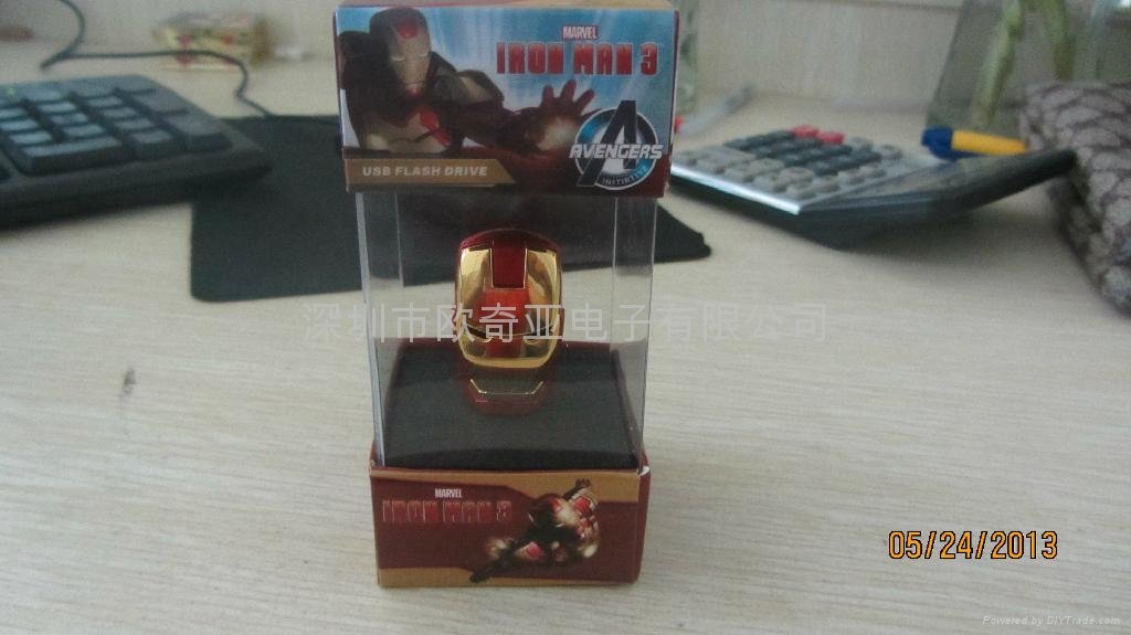 Top Selling Iron Man & Avenger  Iron Man 3 USB flash 2