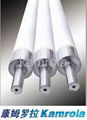 Fused silica rolls for horizontal glass tempering furnaces 1