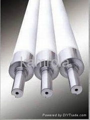 Fused silica rolls for horizontal glass tempering furnaces