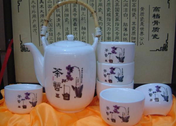 華美陶瓷提梁茶藝茶具禮品組 2