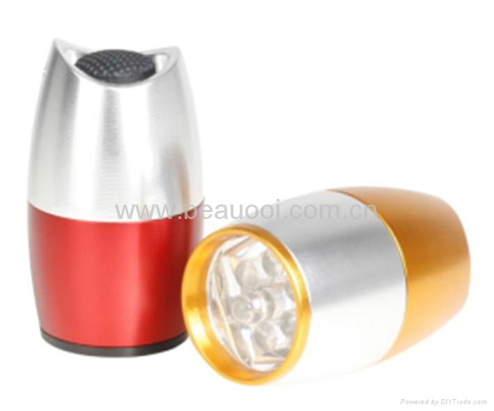 Novelty Promotional 2 x CR2032 aluminum 6led torch lamp