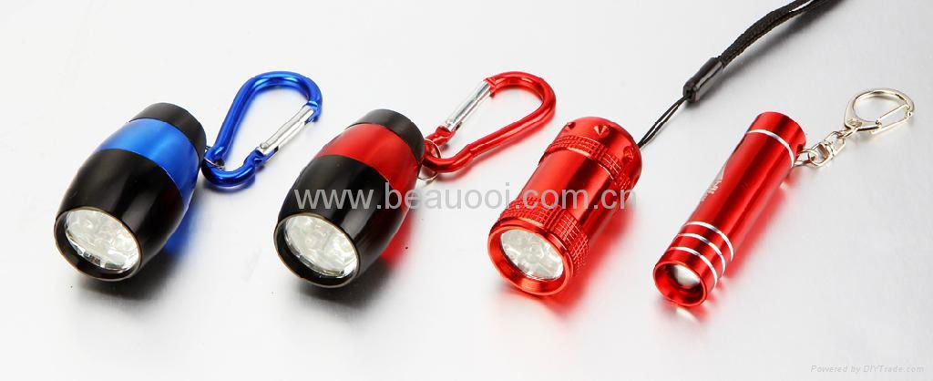 Novelty Promotional 2 x CR2032 aluminum 6led torch lamp 2