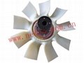 Viscous fan clutch with fan assembly