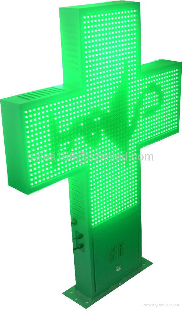 LED pharmacy cross