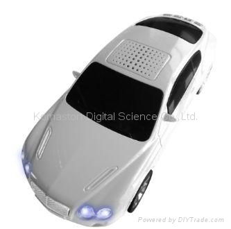 portable car shape speaker, gift, USB, TF card, FM radio, computer speaker