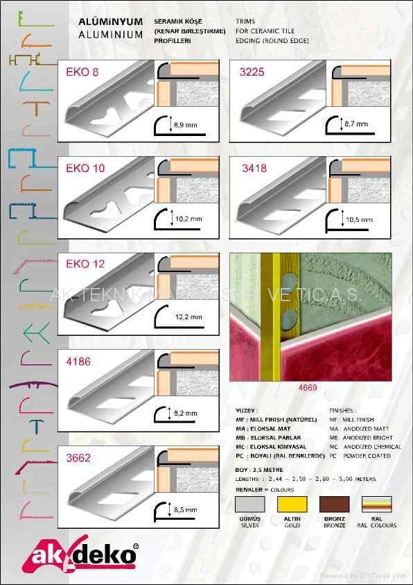 Tile Trims Metal Tile Trim Ceramic Tile Trim Tile Edging Turkey