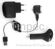 Charger Kit  3-In-1 For iPhone,HTC,BlackBerry 1