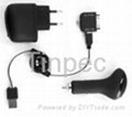 Charger Kit  3-In-1 For iPhone,HTC,BlackBerry