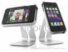 Aluminum Rectangle Desktop Stand for iPhone 4/iPhone 4S
