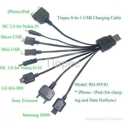 Tinpec  8-in-1 USB Charging Cable