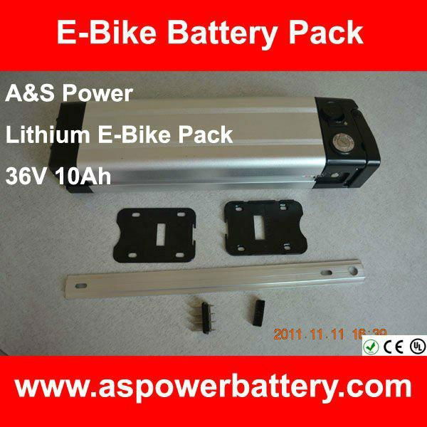 Lithium electric bike battery 24V / 36V / 48V 10Ah