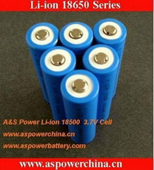 3.7V 2200mAh 18650 Battery flashlight battery