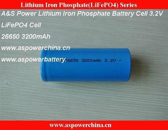 3.2V 3200mAh 26650 LiFePo4 battery cell for power tool