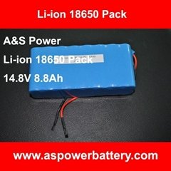 14.8V 8800mAh 18650 4S4P Rechargeable Li-ion battery pack