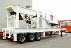 Movable stone crusher plant