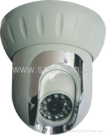 485 Cable/Remote Control Plastic PT IR Dome CCTV Camera 