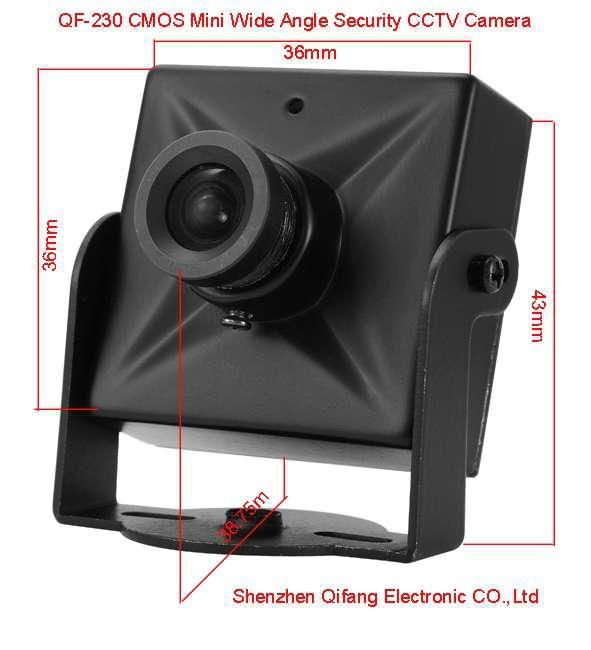 CMOS Wide Angle Mini Box CCTV Camera 2