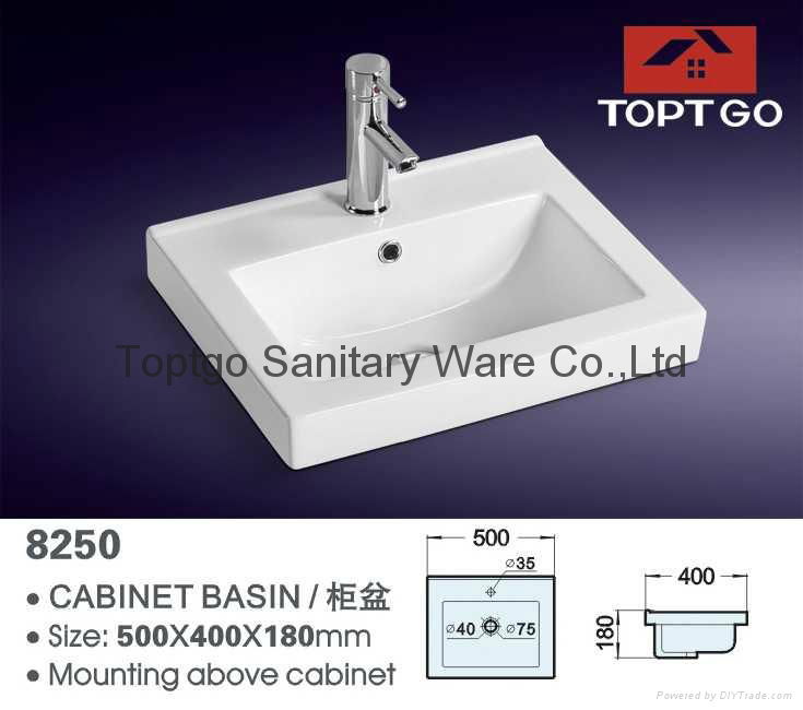 Hot Sale Over Counter Basin 8250