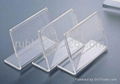 Acrylic recipe holder menu stand reserve sign 2