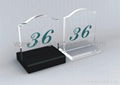 Acrylic recipe holder menu stand reserve sign 3