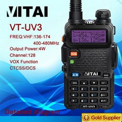 New Arrival Dual Band Two-way Walkie Talkie VT-UV3