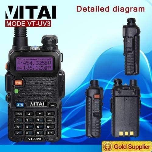 New Arrival Dual Band Two-way Walkie Talkie VT-UV3 2