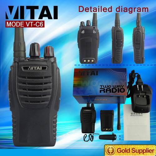 Hot Portable Handheld 440-480MHz Walkie Talkie VT-C6 2