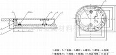 船用人孔蓋(C型)(CB/T19-2001)