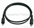TJ1003 hot sales metal type digital audio optical fiber cable 1