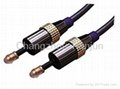 TJ1025 fiber optic cable toslink plug for stereo system