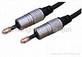 TJ1040 toslink plug hot sales metal type optical fiber cable 1