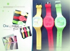 Fashion Energy sports sillicone rubber watch